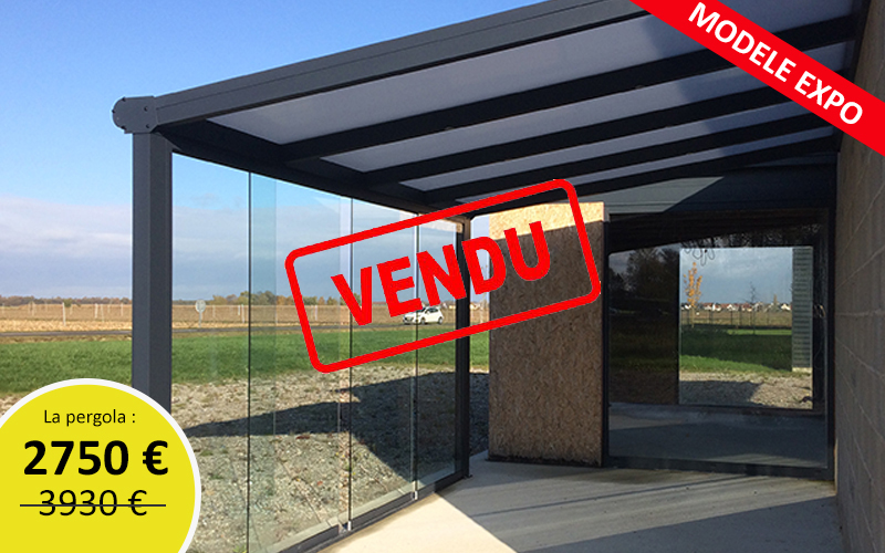 Pergola toit en polycarbonate à prix réduit - VENDU